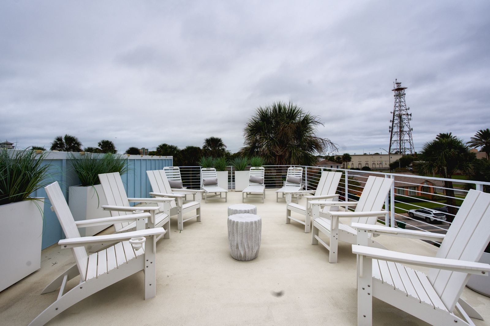 Rooftop deck lounge seating